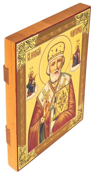 Icon "St. Nicholas the Wonderworker" Palekh